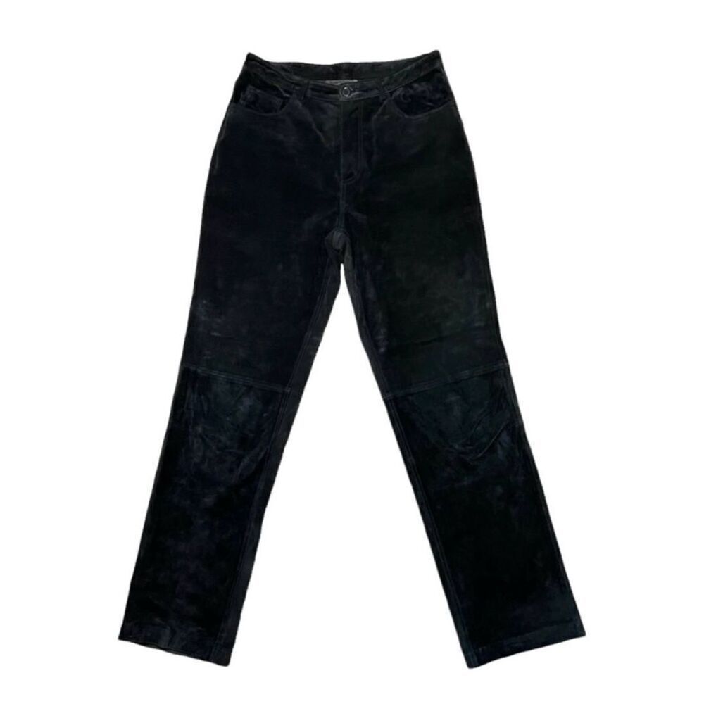 ✨BRANDON THOMAS High Waisted Black Leather Sz 10 Pants✨